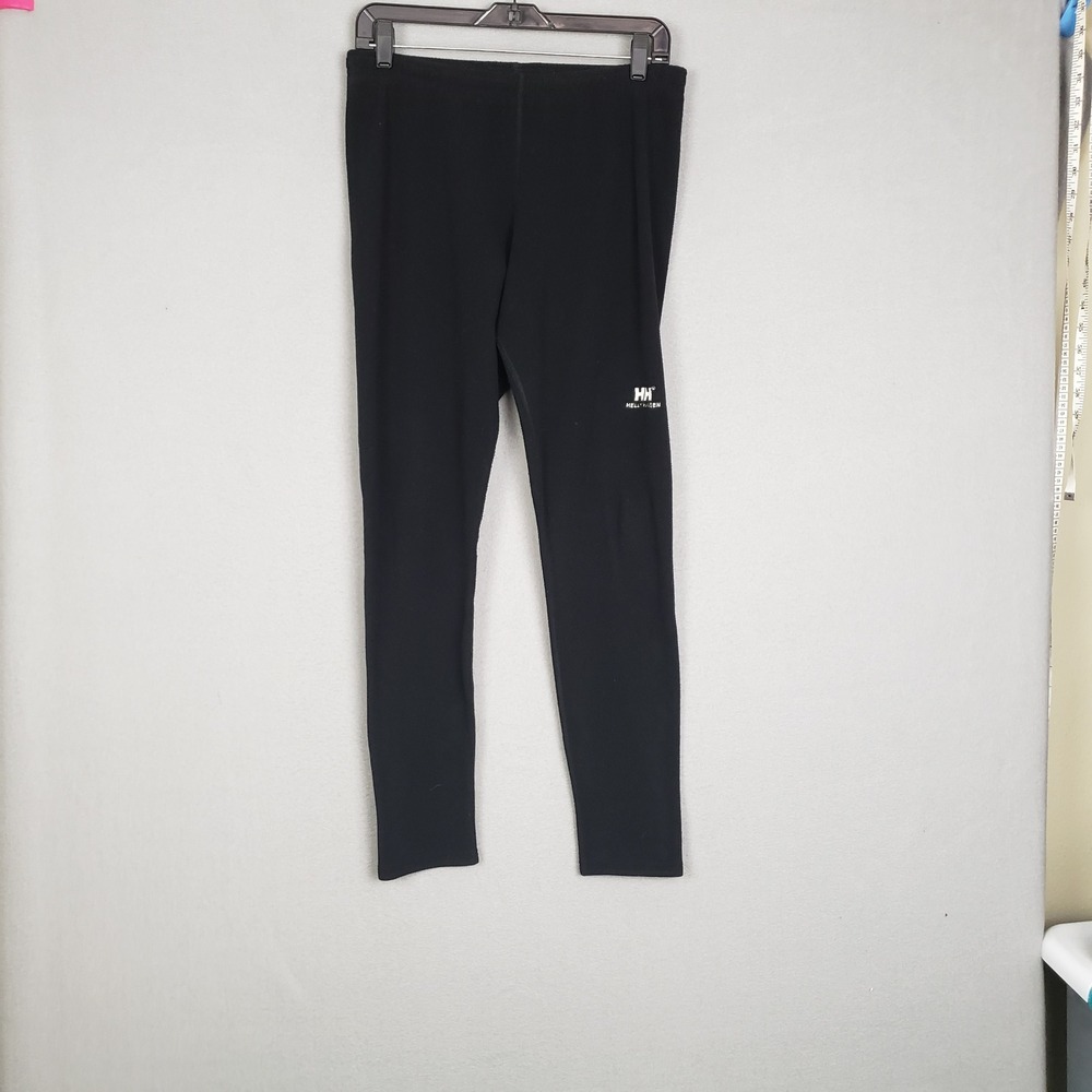 Helly Hansen Size M Athletic Leggings Solid Black Classic Workout Gym‎ Hiking